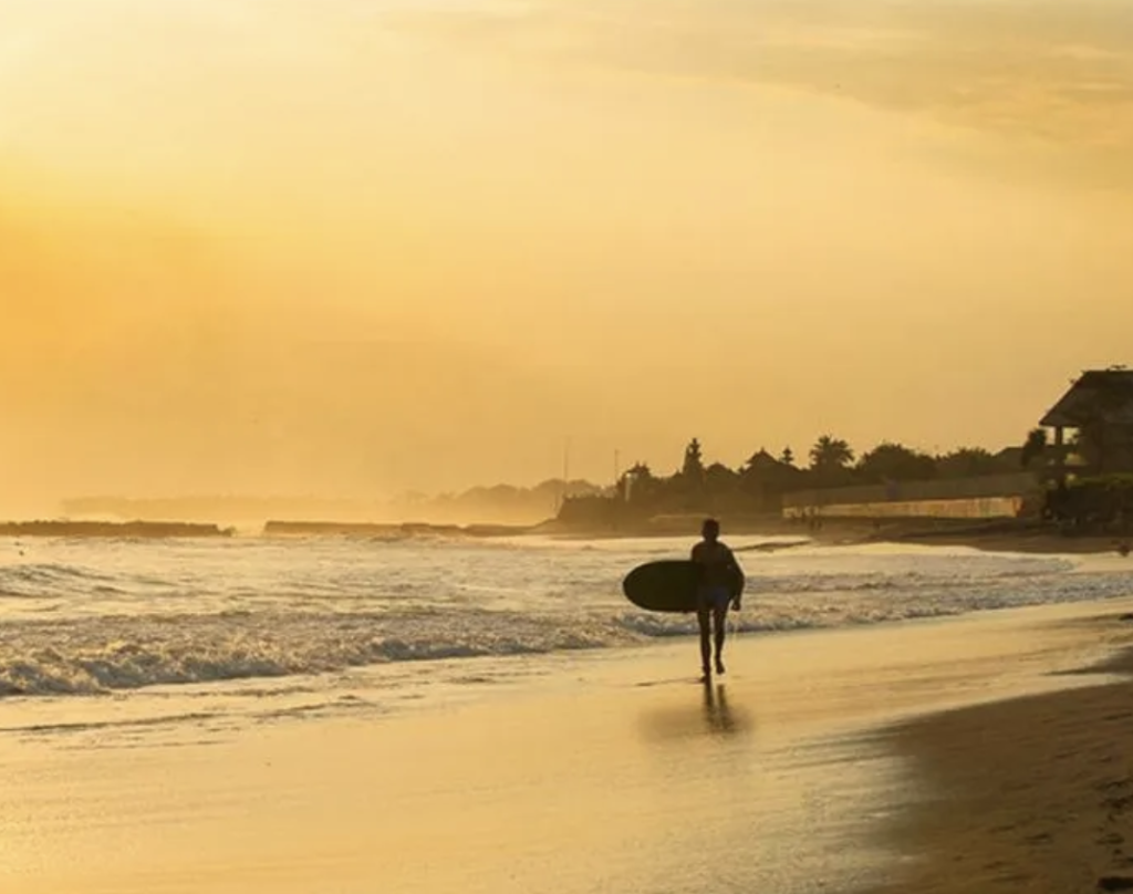 Beautiful beach in Pererenan, near the Shore Amora Resort Canggu.