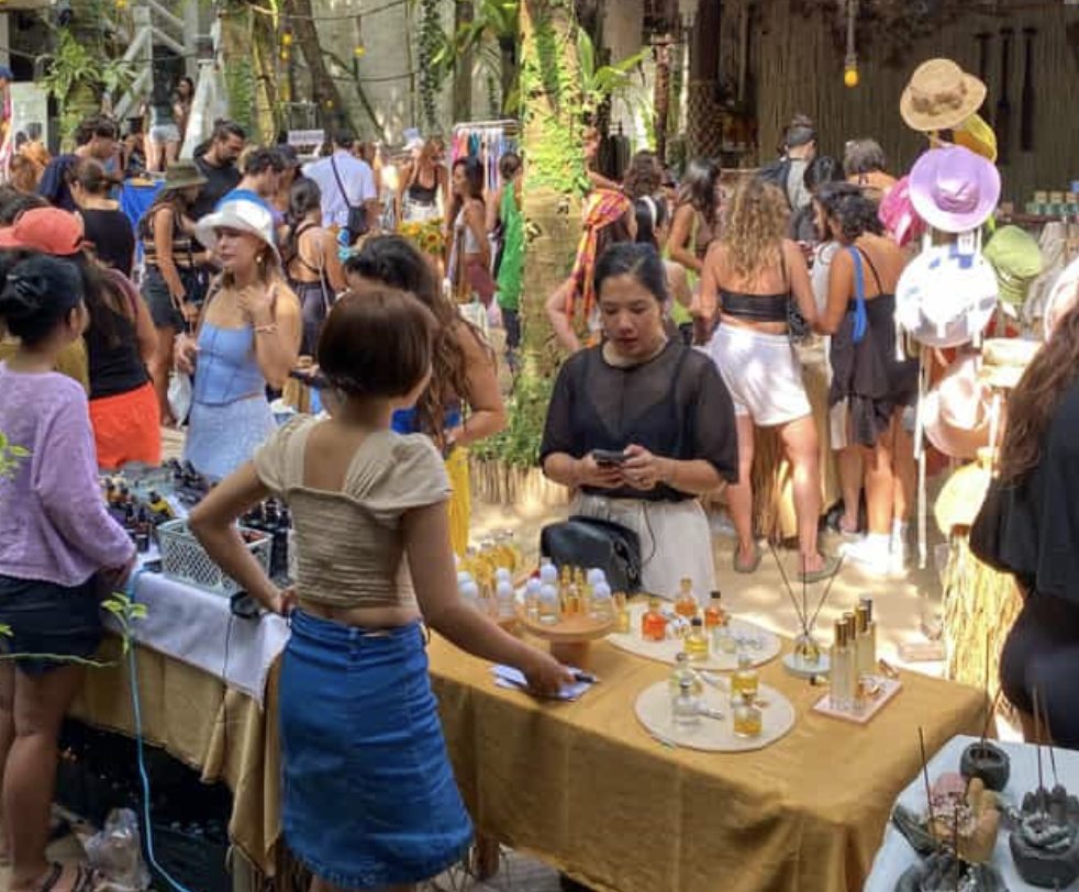 La Brisa Sunday Market, near the Shore Amora Resort Canggu.